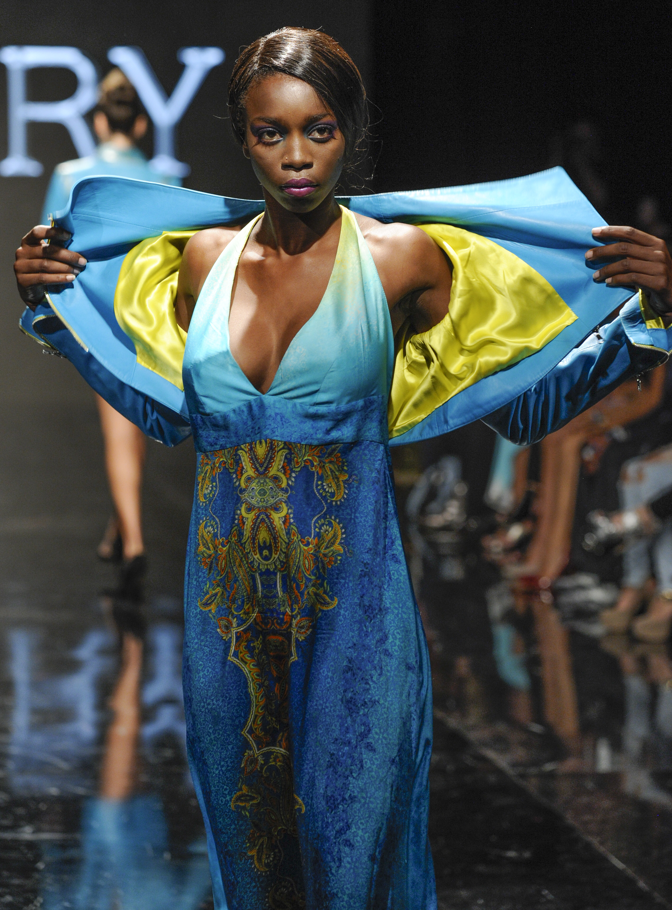 LOS ANGELES, CA - OCTOBER 12: A model walks the runway wearing Luxery by Xandra at Art Hearts Fashion Los Angeles Fashion Week presented by AIDS Healthcare Foundation on October 12, 2016 in Los Angeles, California. (Photo by Arun Nevader/Getty Images for Art Hearts Fashion)